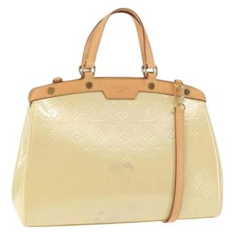 Louis Vuitton Pre-owned Handbags, female, Beige, Size: ONE SIZE Pre-owned Leather Handbag
