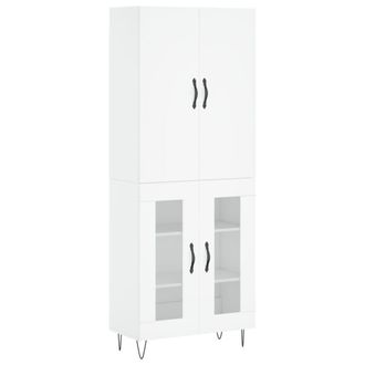 Berkfield Home Highboard White 69.5x34x180 cm Engineered Wood