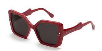 Marni Nimrela Red XVY Mens Sunglasses Red Size 56