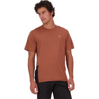Mons Royale Tarn Merino Shift T-Shirt - Mens in Cinnamon/black at Nordstrom, Size X-Large
