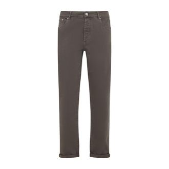 Brunello Cucinelli Brown Straight Leg Jeans