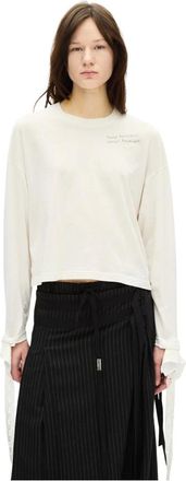Ann Demeulemeester Tops, Dames, Wit, M, Katoen, Nikita Relax Fit Boxy T-Shirt