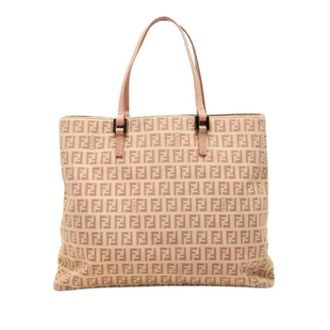Fendi Bolso Tote de Lona Pre-owned - Pre-owned - Mujer - Beige - ONE SIZE