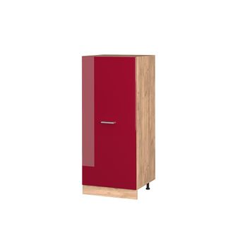 Vicco Armario Alto R-line, Rojo Burdeos Alto Brillo, 60 Cm