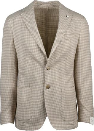L.B.M. 1911 L.b.m. 1911, Jassen, Heren, Beige, L, Katoen, Giacca Stondata