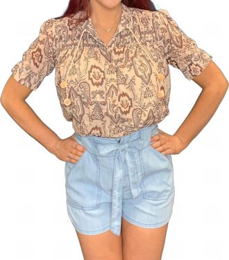 Bishop + Young Sienna Blouse In Roma Paisley