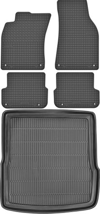 OEM Alfombrillas Maletero Max-mat 910113 + Motohobby 141108 - Audi A6 C6 Sed&aacute;n / Kombi De 2006-2011, Reposapi&eacute;s Av2 Delanteros Y Traseros - Instaladas
