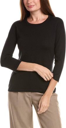 Oscar De La Renta Jewel Neck Cashmere & Silk-Blend Pullover