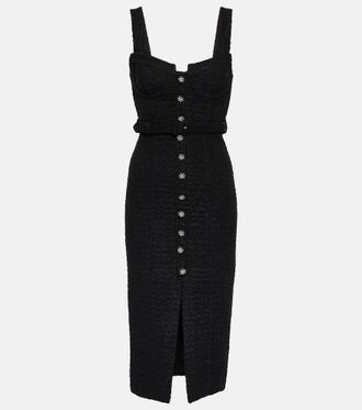 Self Portrait Bouclé midi dress