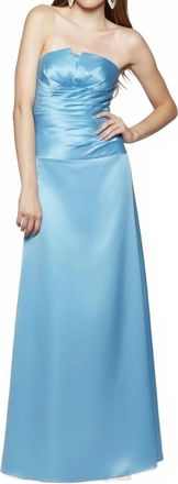 Milano Formals Womens Timeless Grace Gown In Sky Blue