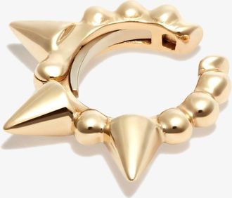 Maria Tash 14K Yellow Gold Granulated Triple Short Spike Ear Cuff - Womens - 18kt Yellow Gold