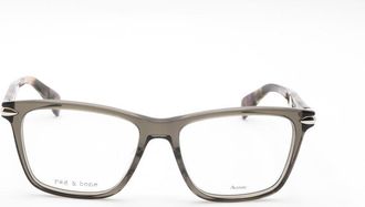 Rag & Bone Ladies Green Rectangular Eyeglass Frames RNB3043