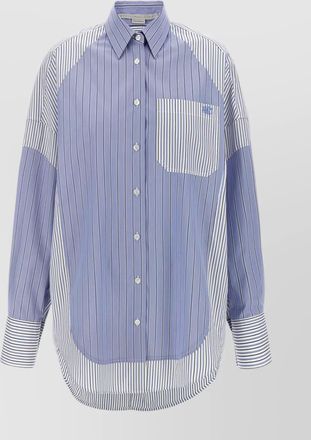Stella McCartney striped shirt with buttoned cuffs and chest pocket