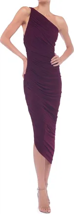 Norma Kamali Diana Gown In Plum