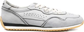 Lemargo Suède-leren sneakers met geperforeerde details - Grijs