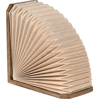 Jonathan Y Designs Darla Modern Art Deco Paper Half Pleated Fan LED Table Lamp, Natural in Natural -10.6 at Nordstrom