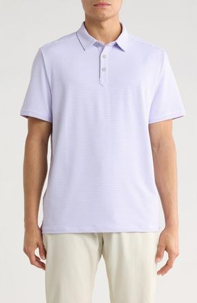Tommy Bahama Catch The Wave Stripe IslandZone Polo in Spanish Lavender at Nordstrom, Size Xxx-Large