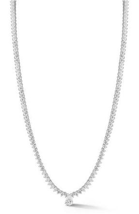 Glaze Jewelry Cubic Zirconia Tennis Necklace in Silver at Nordstrom Rack