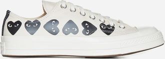 Comme Des Garçons X Converse Canvas Low-top Sneakers