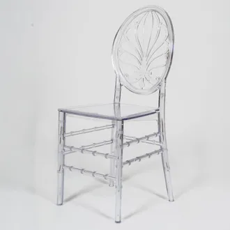 Biscottini International Sillas De Policarbonato Transparente Silla De Cocina Apilable 39x40x91 Cm Sillas De Pl&aacute;stico Sillas Para Comedor Y Dormitorio