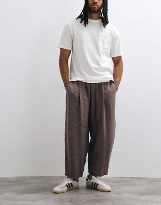 Reclaimed Vintage Pantaloni marroni-Marrone
