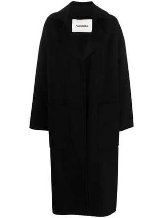 Nanushka Alamo single-breasted wool coat - women - Wool - M - Black