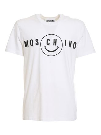 Moschino Smiley logo embroidery T-shirt
