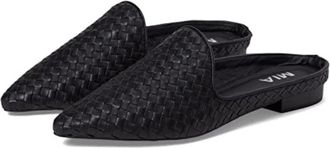 Mia Womens MIA Johona Mule Black Pointed Toe Slip On Block Heel VER1413