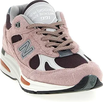 New Balance Suede and Mesh Sneaker - Pink