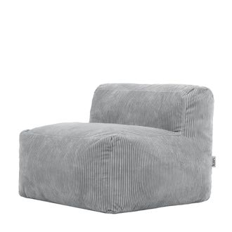 Icon Brand Puf sill&oacute;n modular de pana gris