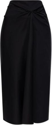 Max Mara Paggi Rok - Dames - Midirokken - Zwart - XS - Katoen - Rokken