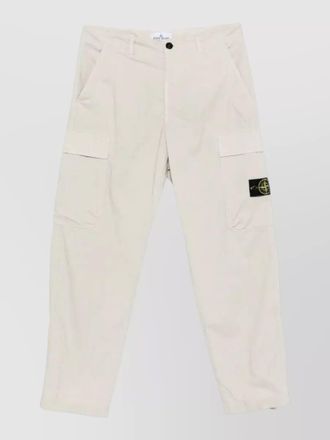 Stone Island tailored shorts cargo pockets belt loops