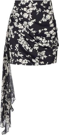 Elisabetta Franchi GONNA DRAPPEGGIATA NERA BURRO ELISABETTA FRANCHI