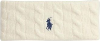 Ralph Lauren Accessoires, Dames, Wit, ONE Size, Kabelgebreide hoofdband