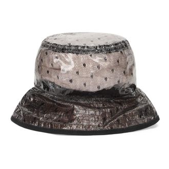 Red Valentino Hats, unisex, Black, Size: M Bucket Hat