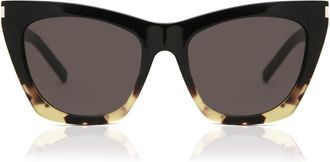 Saint Laurent SL 214 KATE 010 Womens Sunglasses Tortoiseshell Size 55 - Free RX Lenses - Free RX Lenses