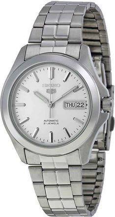 Seiko Series 5 Automatic Silver Dial Mens Watch SNKK87
