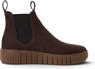 Tamaris Tamaris Womens Brown Leather Chelsea Ankle Boots - 25403-43 - Dark Brown - Size EU 42
