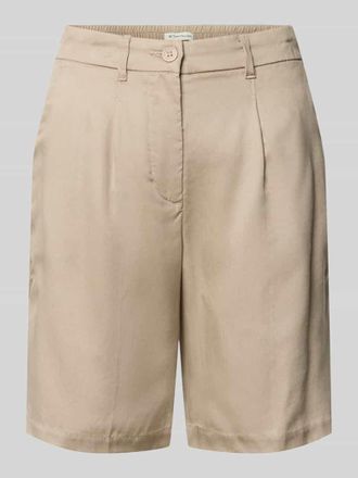 Tom Tailor Regular Fit Bermudas aus Lyocell in Taupe, Gr&ouml;&szlig;e 34