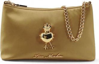 Love Moschino Mini Hobo Tas - Dames - Schoudertassen - Beige - ONE Size - Tassen
