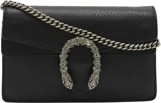Gucci Dionysus Mini Bag Leather Black (Authentic Pre-Loved)