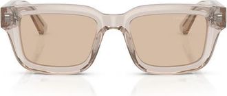 Emporio Armani 51mm Rectangle Sunglasses in Shiny Tundra Brown at Nordstrom