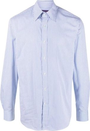 Ralph Lauren Casual Overhemdjurk met Lange Mouwen - Heren - Casual Overhemden - Blauw - XS - Katoen - Overhemden
