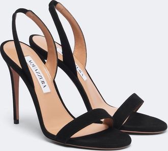 Aquazzura So Nude 105 suede sandals