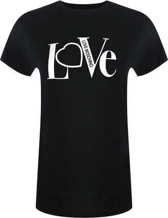 Love Moschino Dames/dames Katoenen T-shirt (Zwart)