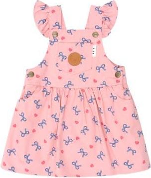 Huxbaby Hearts And Bows Pinafore in Dusty Pink at Nordstrom, Size 6-12M Au