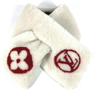 Louis Vuitton Pre-owned Cashmere Sjaal - Dames - Vintage Accessoires - Wit - ONE Size - Vintage