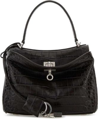 Balenciaga Brown Leather Mini Rodeo Handbag