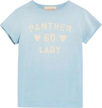 Valentino T-Shirts, female, Blue, Size: M T-Shirt