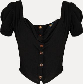 Vivienne Westwood Bea Corset Cardigan Org. Mako Cotton Black 42 Women
